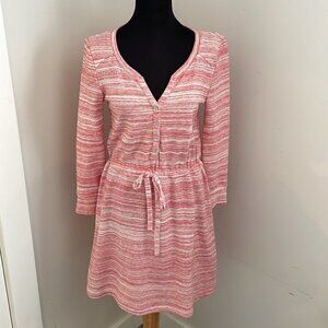 Anthropologie Saturday Sunday Coral Sweater Dress Comfy lounge wear everyday